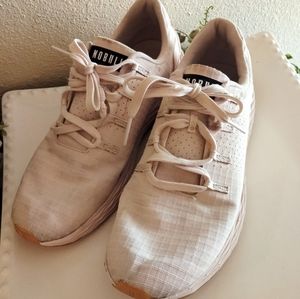 No Bull Men's/Womens Pastel Pink Ripstop Runner Shoes
